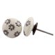 Grey Embossing Flower Knob