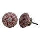 Red Embossing Flower Knob