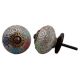 Mixed Circular Crackle Ceramic Wardrobe Knob