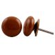 Brown Flat Medium Knob