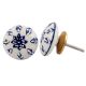 Blue Tiny Flower Flat Knob