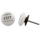 Exit Flat Ceramic Knob