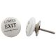 Exit Flat Ceramic Knob
