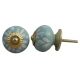 Sage Green Etched Ceramic Knob-36
