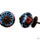 Colorful Floral Ceramic Knob