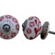 Red Tiny Flower Drawer Knob