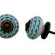 Sea Green Striped Drawer Knob