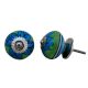 Turquoise Flower Drawer Knob