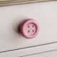 Pink Ceramic Button Knob