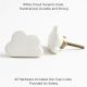 White Cloud Ceramic Knob