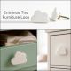 White Cloud Ceramic Knob