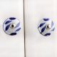 Blue Floral Small Knob