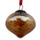 Amber Turnip Leaf Cut Christmas Hanging