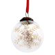 Clear Plum Golden Leaf Christmas Hanging-1