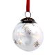 Clear Plum Golden Star Cut Christmas Hanging