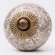 Marble Cream Crackle Ceramic Cabinet Knob
