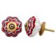 Red Flower Melon Drawer Knob
