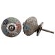 Multi Colored Floral Crackle Ceramic Drawer Knob