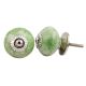 Pea Green Round Ceramic Knob