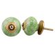 Pea Green Round Ceramic Knob