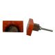 Stone Orange Knot Resin Knob