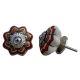 Mixed Floral Melon Ceramic Knob