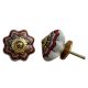 Mixed Floral Melon Ceramic Knob