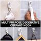P Flat Ceramic Hooks