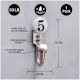 Number Ceramic Hooks -5
