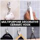 Number Ceramic Hooks -7
