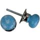 Daffodil Turquoise Mortice Door Handles 2.25