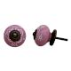 Pink Floral Ceramic Knob
