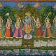 Pichwai Painting of Lord Krishna with Gopis and Cows