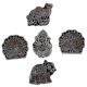 Set  of 5 Piece New Wooden Printing Block
