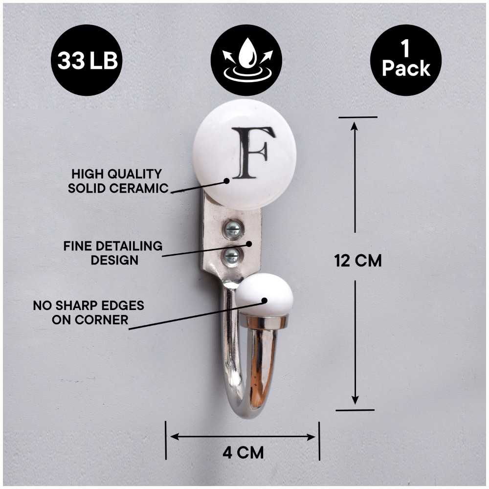 F Flat Ceramic Hooks