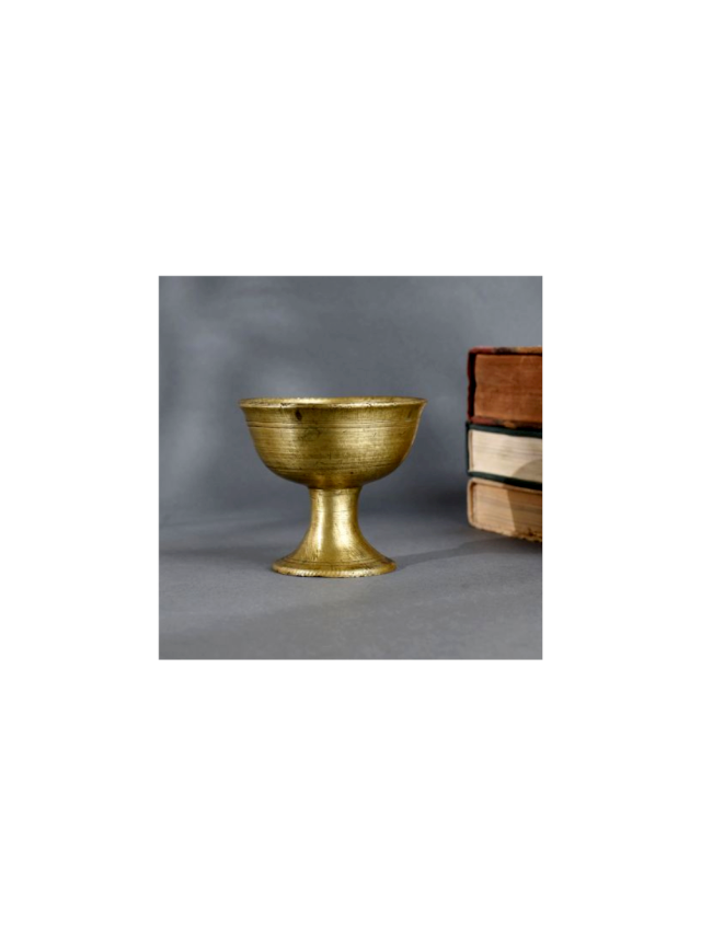 Brass Cup and Mug Shape the Language of Bygone Days